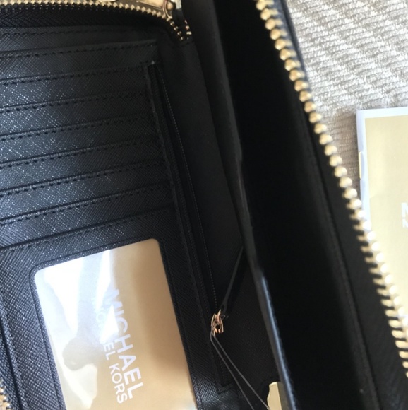 NWT MICHAEL KORS FLAT PHONE CASE WALLET WRISTLET - Picture 5 of 7